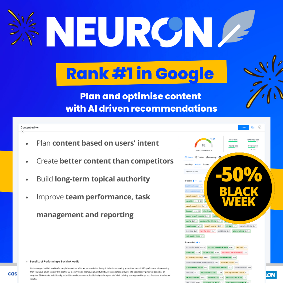 NEURONwriter AI Tool Screenshot